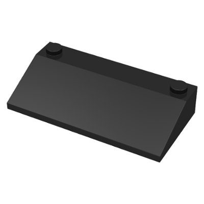 LEGO Black Slope 3 x 6 (25&deg;) with Inner Walls (3939 / 6208)